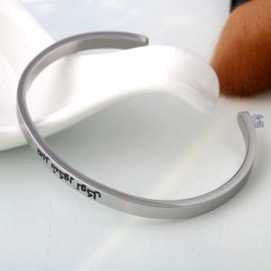 Wholesale Stainless steel open bracelet, Custom Inspirational Jewelry Fashion Stainless Steel Cuff Bangle Bracelet from china suppliers