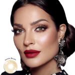 Transparent Prescribed Colored Contacts Aurora Brown Lenses