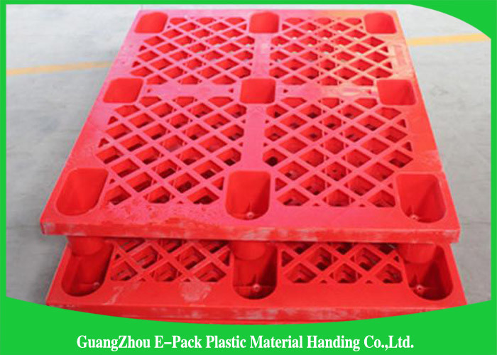 Single Faced Plastic Export Pallets , 3 Skids Industrial Plastic Pallets For Food Industry