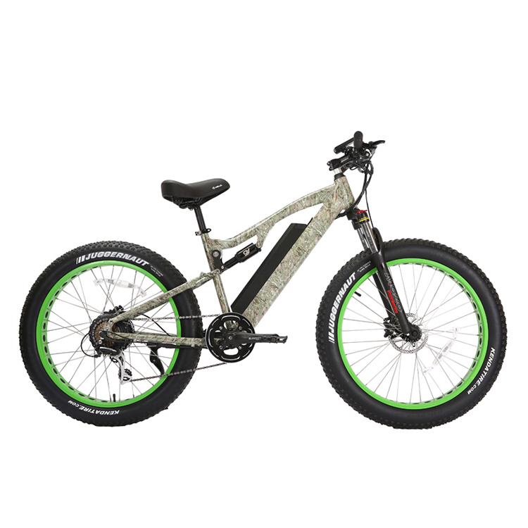26 Inch Wheel E Bike Smart Type Sensor Disc Brake 7 Speed Fat Tyre Mountain Electric Bike