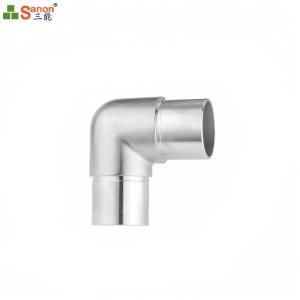 Wholesale SS304 316 Stainless Steel Handrail Tube 90 Degree Corner Connector Elbow from china suppliers