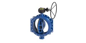 Wholesale RAL 5010 Ductile Iron Double Eccentric Butterfly Valve 150 PSI from china suppliers