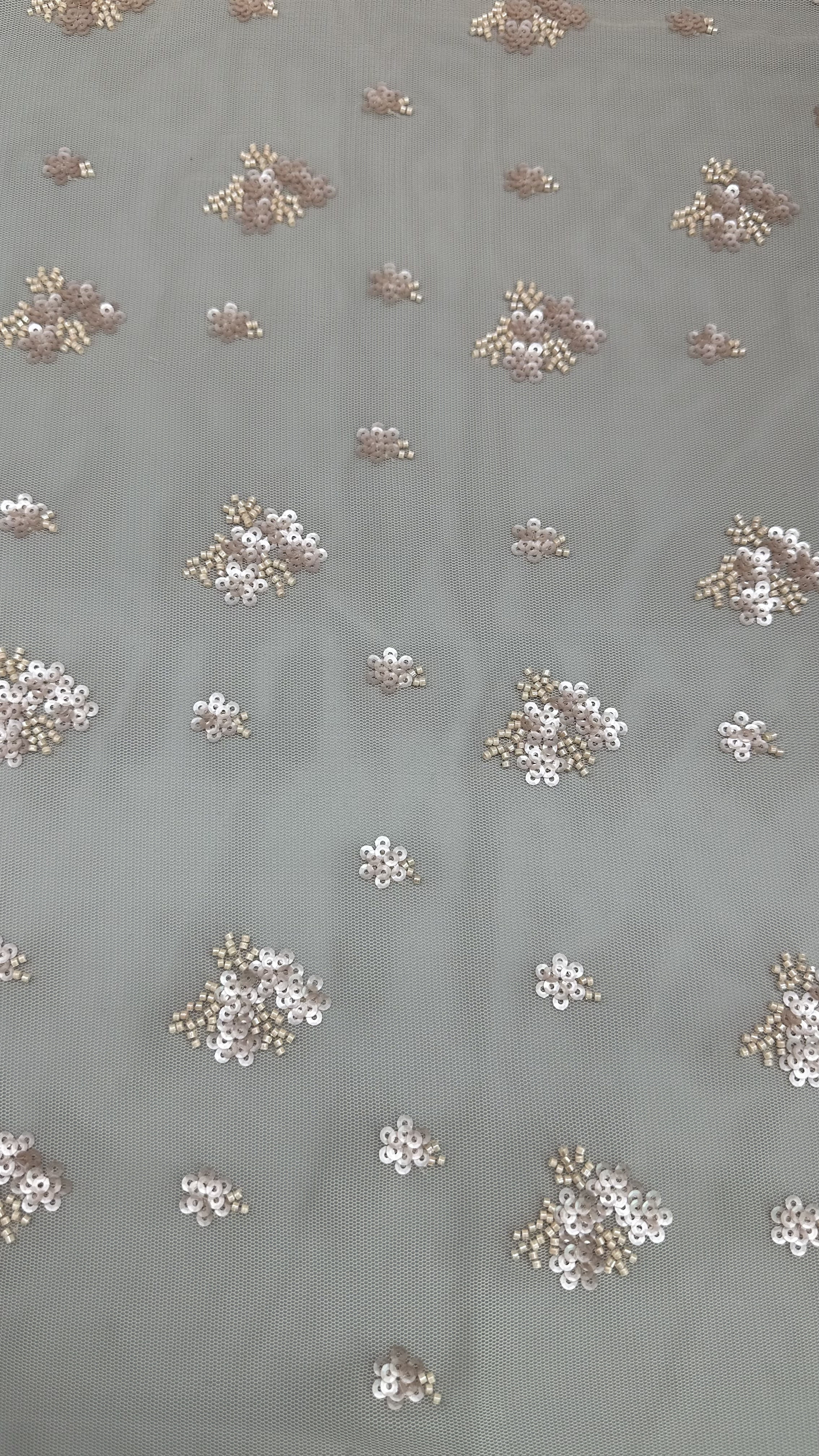 Luxary Sequin Beaded Embroidered Fabric Lace Fabric New Arrival For Couture Occasion