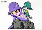 Cartoon Retro Purple Clothing Embroidery Patches Big Size Fashionable