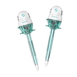 Wholesale 10mm Diameter Silicone Valve Surgical Instruments Bladeless Disposable Trocar from china suppliers