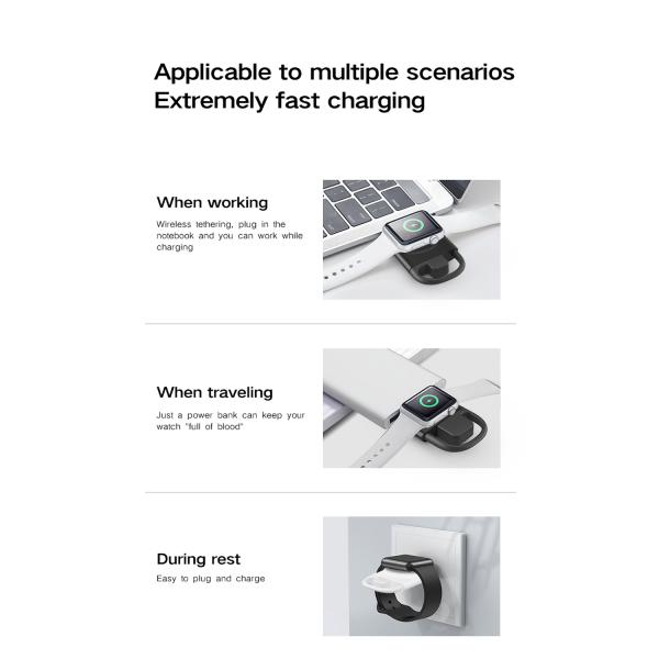 Magnetic Apple Watch Wireless Charger Iwatch Wireless Charging DC5V 0.5A