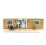 Vacation Style Family Prefabricated Wooden House with 2 Bedrooms 1 Bathroom 1