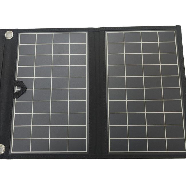 8W Solar Panel Handbag Portable Folding Bag Dual USB For Camping And Traveling