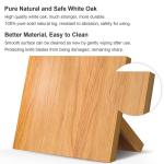 Permanent Magnet Bamboo Knife Holder for Kitchen Counter Nature Bamboo Block