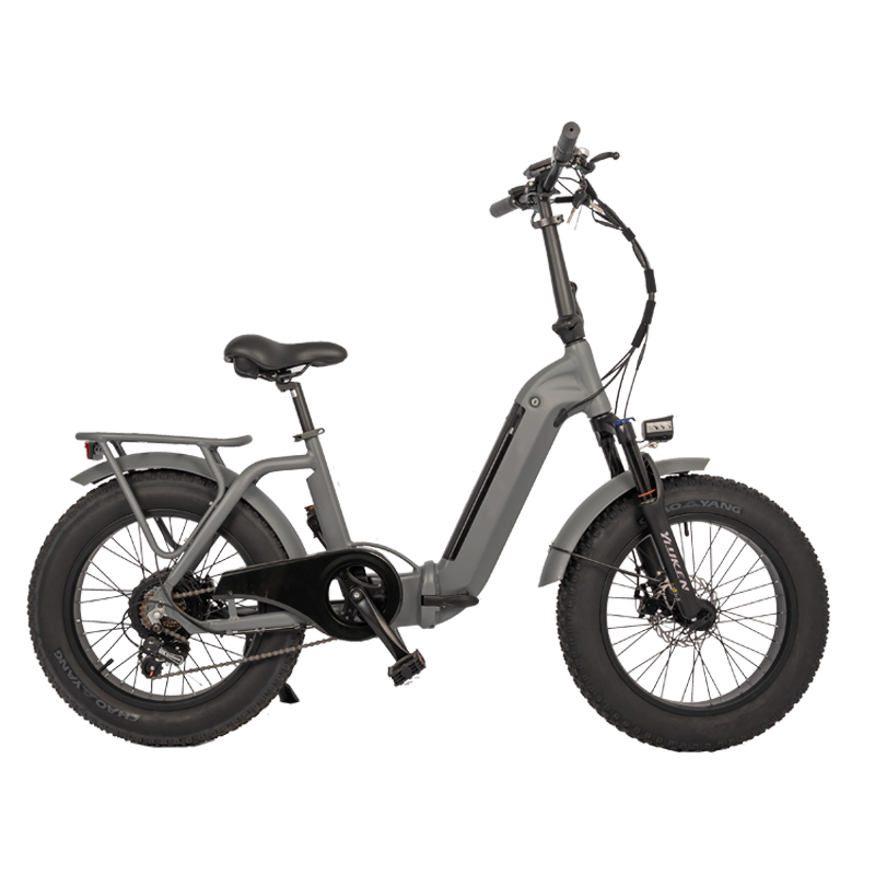 Aluminum Alloy Frame Step Through Commuting Electric Bikes 48V 500W Foldable Bike