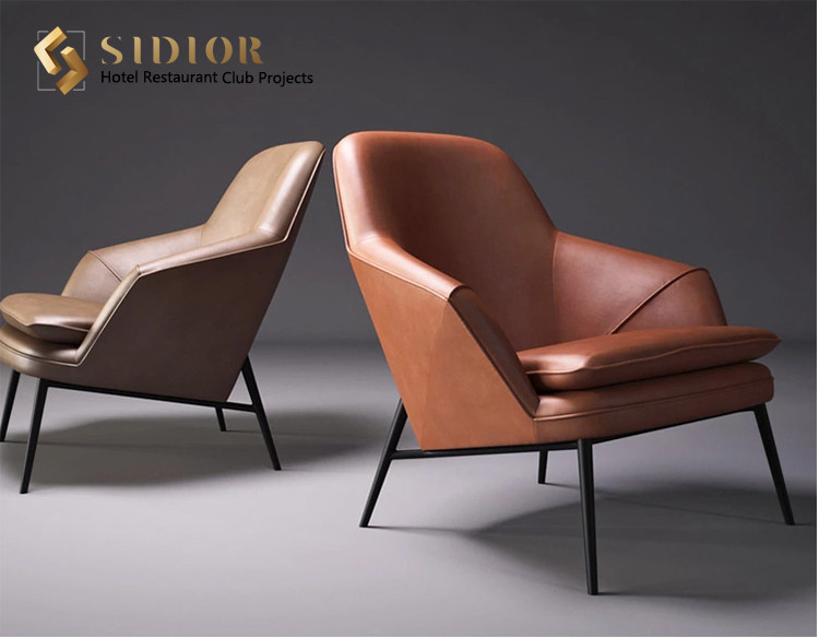 Morder Leather Chair, Comfortable Leather Chair, Leather Relaxing Chair, Living Room Lounge Chair, High Density Foam
