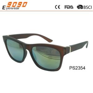 Wholesale New arrive and fashionable sunglasses ,made of plastic, suitable for men and women from china suppliers