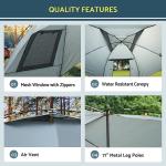 Waterproof Car Awning Sun Shelter, Portable Auto Canopy Camper Trailer Sun Shade
