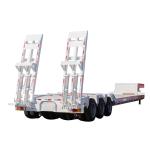 Jost Kingpin 12 Tire Number Lowbed Trailers for Transportation of Truck Semi