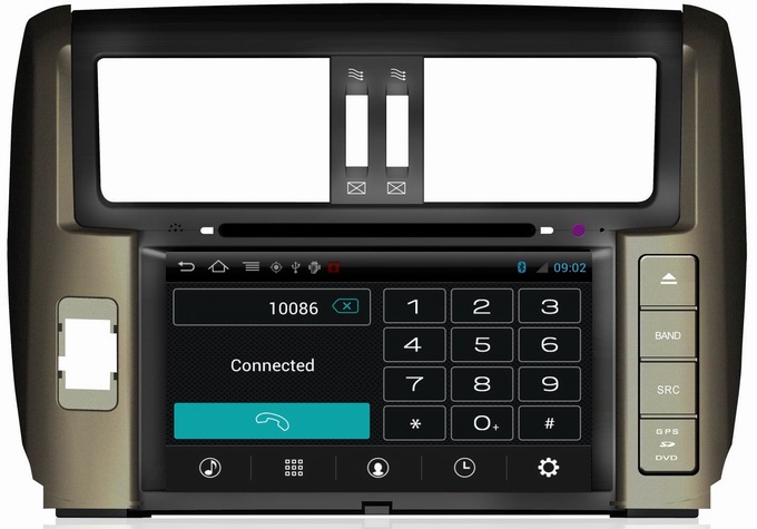 Ouchuangbo Car GPS Navi Android 4.0 for Toyota Prado 2010 S150 Bluetooth phonebook /A2DP TV OCB-065C