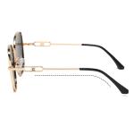 CE Square Ladies Large Sunglasses Metal Frame Flat Top Elastic