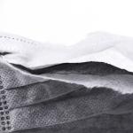 Gray Color 3 Ply Non Woven Face Mask Anti Pollution High Efficiency