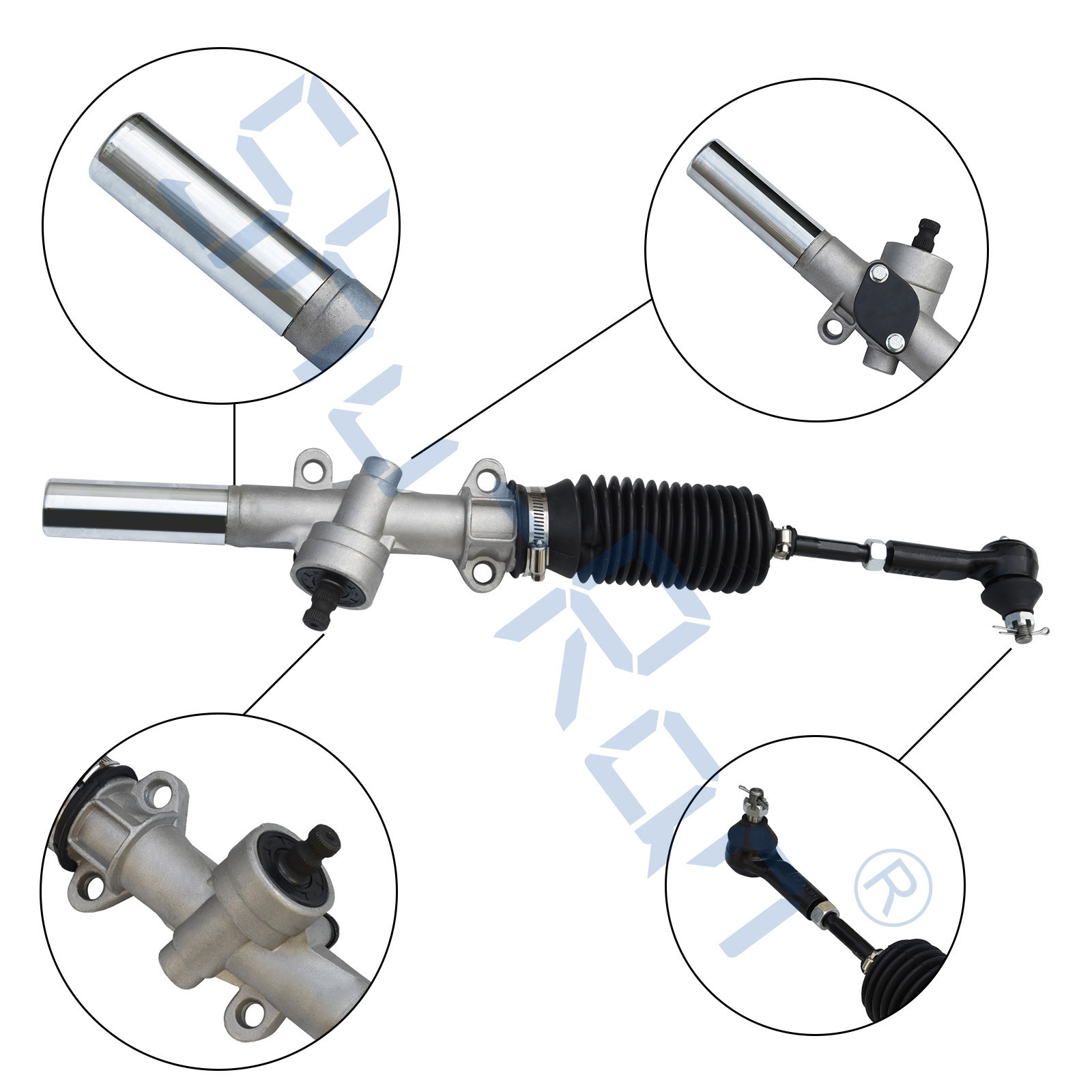 Aluminum Die Casting Golf Cart Steering Rack Assembly For Golf Cart EZGO TXT 2001