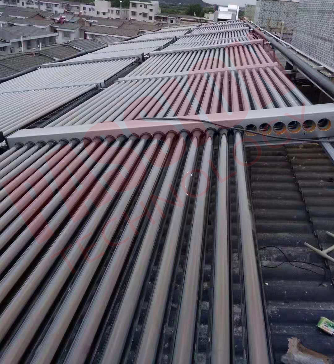 60 Tubes ETC Evacuated Tube Solar Collector , Painted Steel Vacuum Tube Solar Collector