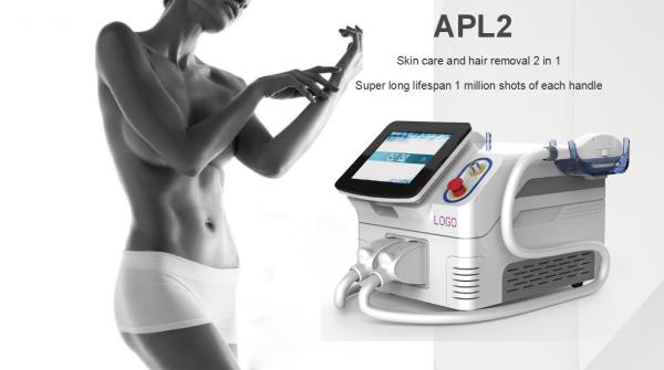 Professional 3 In 1 IPL SHR Hair Removal Machine Painless Spots / Freckle