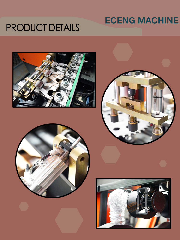 Eceng Q4500 Dia 105mm PET Bottle Making Machine 3 Cavity