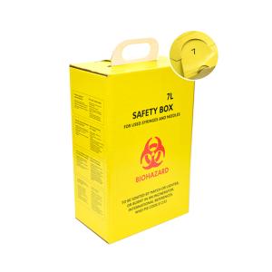 Wholesale 7L Hospital Medical Sharps Box For Recycling Waste Syringe Needle from china suppliers
