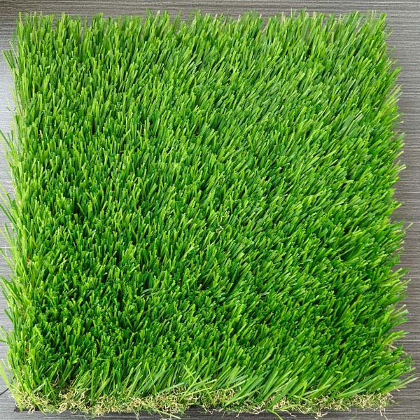 Fire Resistant low maintenance Customizable Artificial Grass with 50mm Pile height and 12600 Dtex