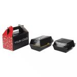 Custom Logo Disposable Packaging Boxes for Hamburger Fries Chicken ISO9001