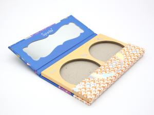 Wholesale 2 Pans Empty Blush Palette Customized Makeup Brush Pan For Beauty Packaging from china suppliers