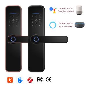 China Fingerprint Cylinder Smart Wifi Door Lock Double Tuya Access Wifi Fingerprint Door Lock on sale