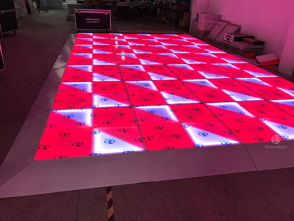 1*1M DMX RGB Dance Floor LED Easy Install Waterproof for Wedding Church 3D Lighting