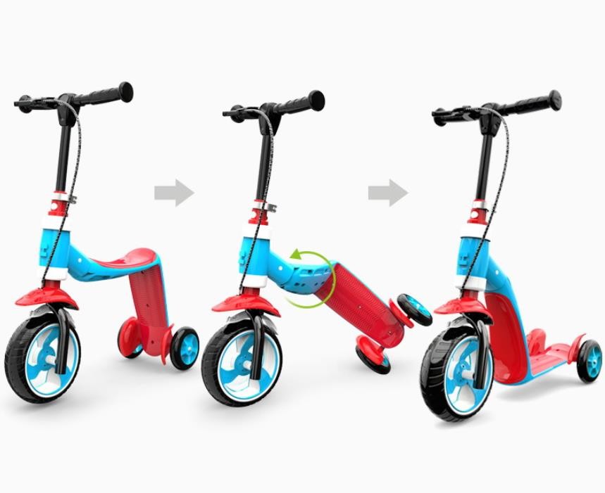 2 In 1 Skate Kick Scooter