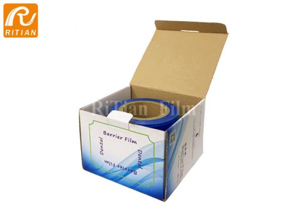 Disposable Dental Blue Barrier Film 1200 Sheets Per Roll No Residue Leave After