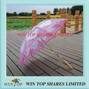 Wholesale China style pink and white craft umbrella from china suppliers
