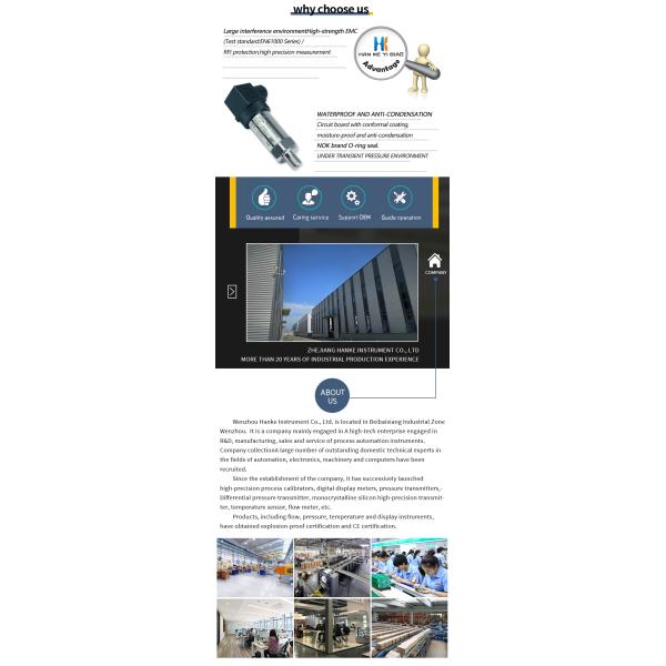 Hank High-precision Sanitary Clamp-mounted Flushing Membrane Liquid Crystal Digital Display Pressure Transmitter