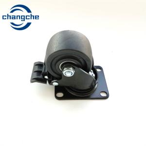Wholesale Attaching PVC Rubber Heavy Duty Caster Wheels With Brake 4inch from china suppliers