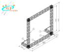 Screw Square Lighting Truss For Wedding Party 300*300 Mm Light Weight