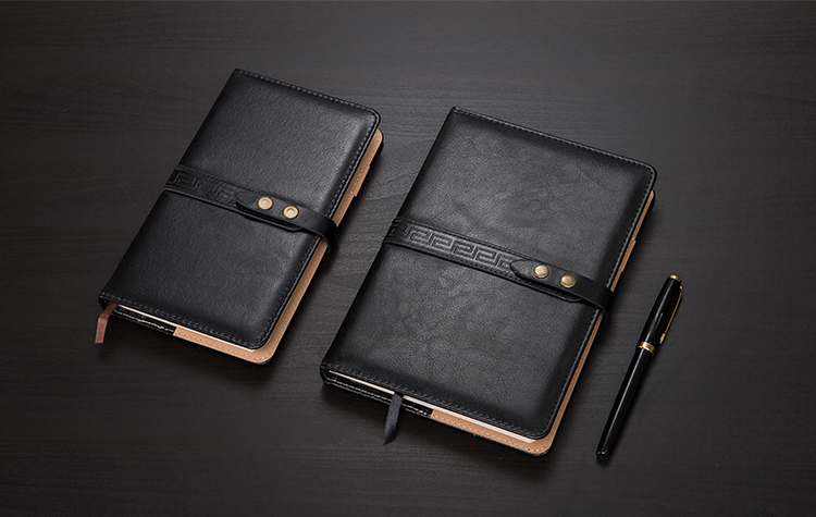 Custom Pu Leather Notebook With Company Logo For Business B5 / Customized Size