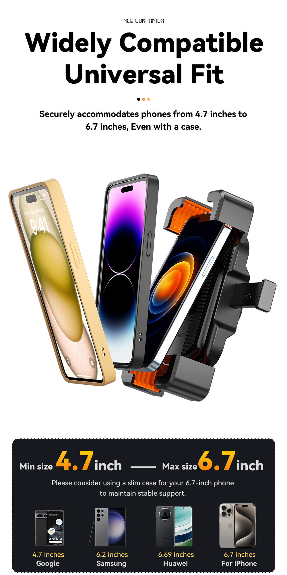 Motorbike Motorcycle Bike Cell Phone Holder Shockproof With One Button Locking