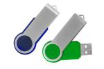 Factory supply 32G 3.0 blue color swivel twist metal USB with customized logo