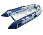 3.0m Rigid Fishing Inflatable RIB Boats Two Layers Fiberglass Hull Light Grey