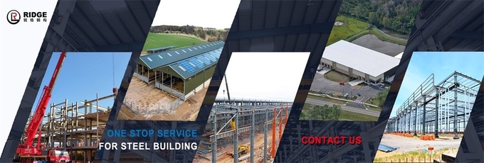 Pre Engineered Steel Construction Lightweight Galvanized Steel Structure