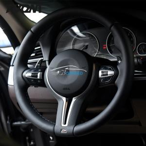 Wholesale Custom Full Smooth Leather Bmw Car Steering Wheel 350mm Upgrade New from china suppliers