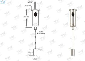 Wholesale Adjustable Hanging Kits Suspension Wire Light Fittings Mounting Hardware from china suppliers