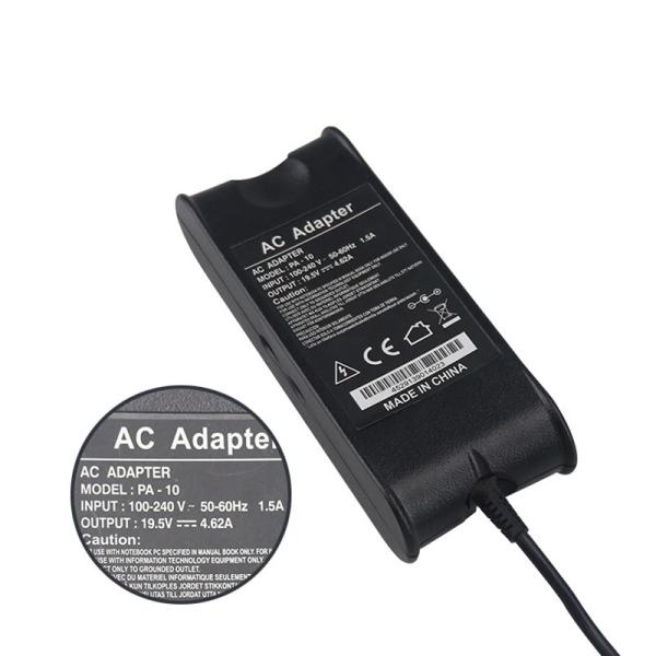 3 Prong Outlet Laptop Charger Pin Adapter Lightweight 19.5V 4.62A For DELL