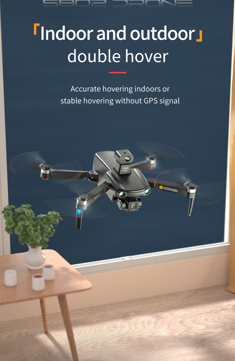 S808 Drone 360 Obstacle Avoidance Brushless Three-axis Eis Anti-shaking Ptz 8k Ultra-clear Aerial Photography Gps Rc Aircraft