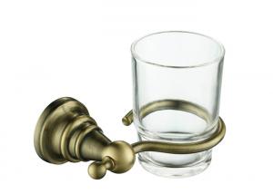 Wholesale Hotel Bathroom Tumbler Holder Antique Brass Metal Base Corrosion Resistance from china suppliers