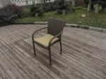 4 Seat Country Style PE Rattan Wicker Kitchen / Dining Room Sets