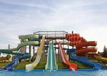 Amusement Park Fiberglass High Speed Tall Water Slides For Theme Water Park