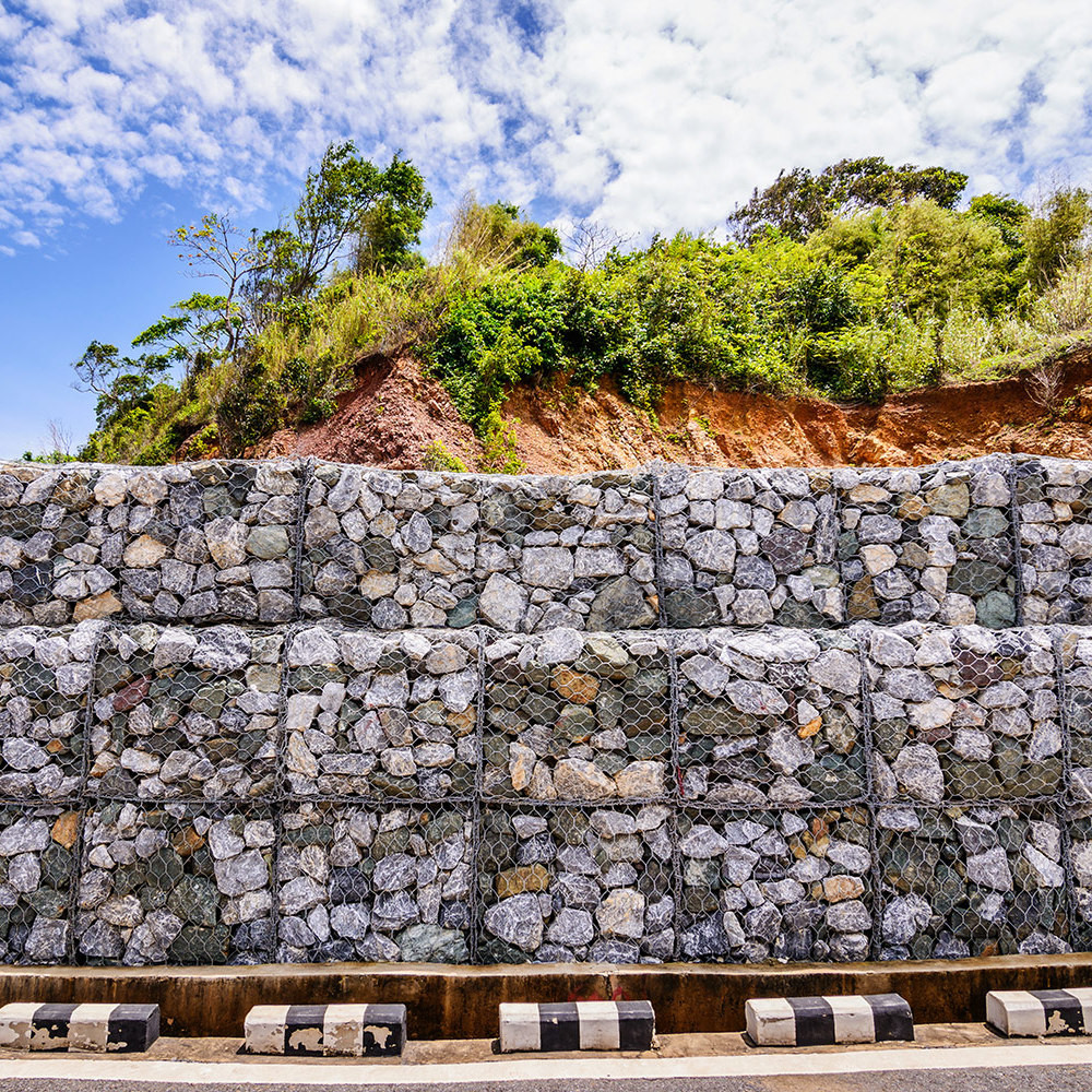 Erosion Control Hexagonal Heavy Zinc Gabion Wall Cages For Retaining Wall